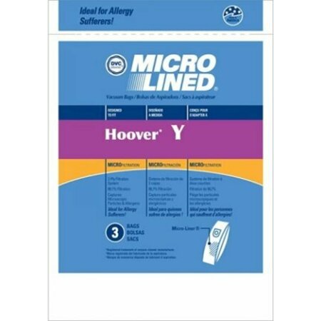 DVC Vacuum Bag Hoover Y Microlined 3PK HR-1495